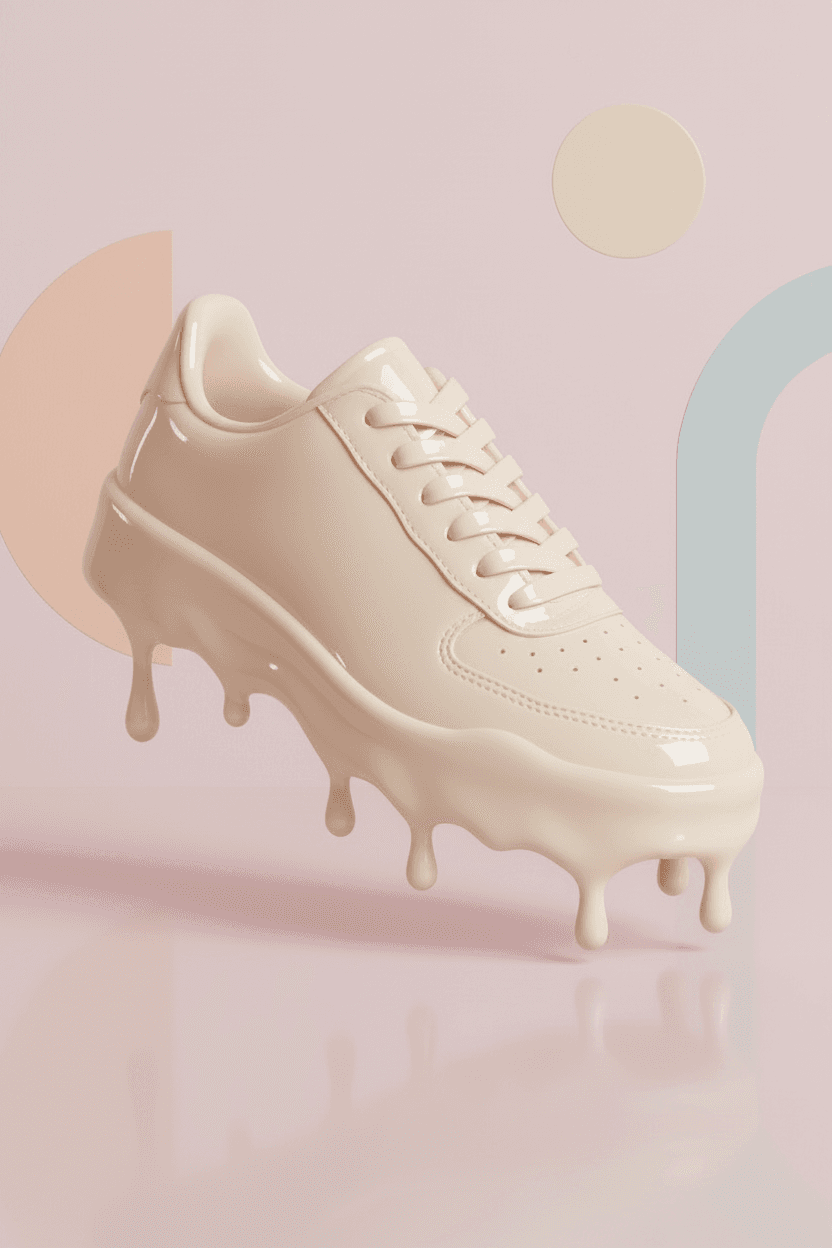 Glossy melting objects